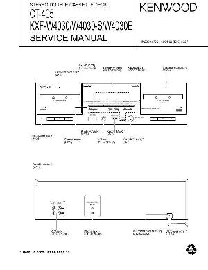 Сервисная инструкция Kenwood CT-405, KXF-W4030 ― Manual-Shop.ru