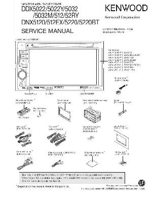 Service manual Kenwood DDX-512, DDX-52RY, DDX-5022, DDX-5032, DNX-5120, DNX-512EX, DNX-5220, DNX-5220BT ― Manual-Shop.ru