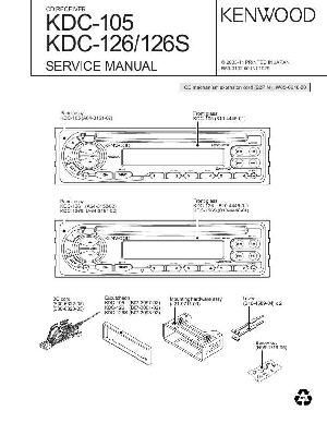 Service manual Kenwood KDC-105, KDC-126, KDC-126S ― Manual-Shop.ru