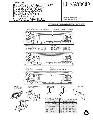 Service manual Kenwood KDC-2027S, KDC-3027, KDC-308, KDC-4027, KDC-F327 ― Manual-Shop.ru