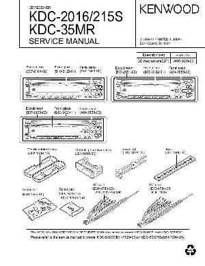 Service manual Kenwood KDC-2016, KDC-215S, KDC-35MR ― Manual-Shop.ru