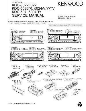 Service manual Kenwood KDC-3022, KDC-322, KDC-5023, KDC-5024, KDC-507, KDC-5094 ― Manual-Shop.ru