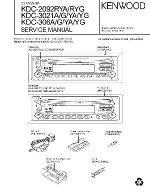 Service manual Kenwood KDC-306, KDC-2092, KDC-3021 ― Manual-Shop.ru