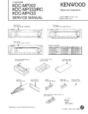 Сервисная инструкция Kenwood KDC-MP202, KDC-MP333RC, KDC-MP433 ― Manual-Shop.ru