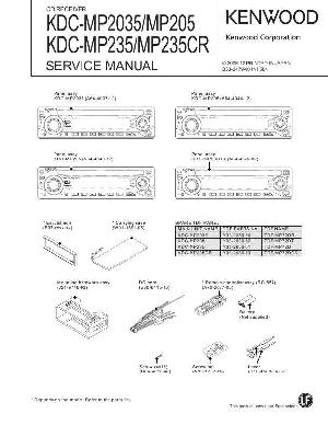 Сервисная инструкция Kenwood KDC-MP205, KDC-MP235, KDC-MP2035 ― Manual-Shop.ru