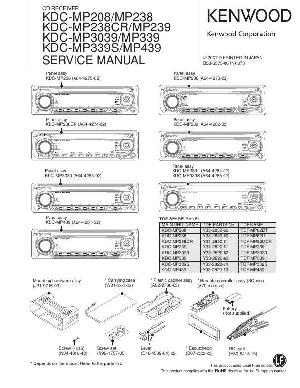 Сервисная инструкция Kenwood KDC-MP208, KDC-MP238, KDC-MP239, KDC-MP339, KDC-MP439, KDC-MP3039 ― Manual-Shop.ru