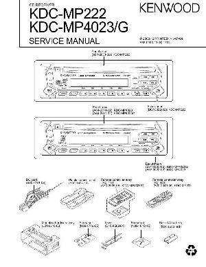 Сервисная инструкция Kenwood KDC-MP222, KDC-MP4023 ― Manual-Shop.ru