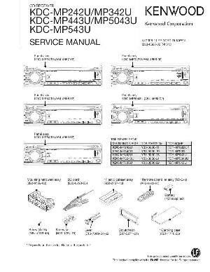 Service manual Kenwood KDC-MP242U, KDC-MP342U, KDC-MP443U, KDC-MP543U, KDC-MP5043U ― Manual-Shop.ru