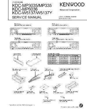 Service manual Kenwood KDC-MP335, KDC-MP3035, KDC-MP6036, KDC-W5137 ― Manual-Shop.ru