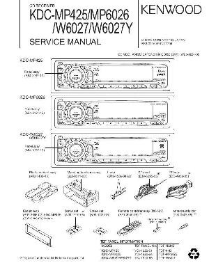 Сервисная инструкция Kenwood KDC-MP428, KDC-MP4028, KDC-MP6029 ― Manual-Shop.ru