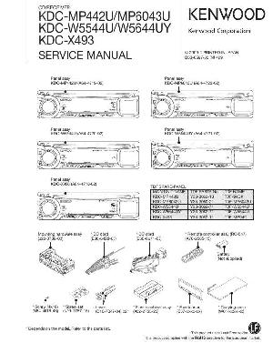 Service manual Kenwood KDC-MP442U, KDC-MP6043U, KDC-W5544U, KDC-W5644U, KDC-X493 ― Manual-Shop.ru