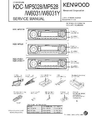 Сервисная инструкция Kenwood KDC-MP528, KDC-MP5028, KDC-W6031 ― Manual-Shop.ru