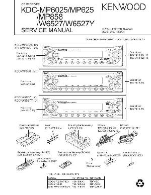 Сервисная инструкция Kenwood KDC-MP625, KDC-MP858, KDC-MP6025, KDC-W6527 ― Manual-Shop.ru