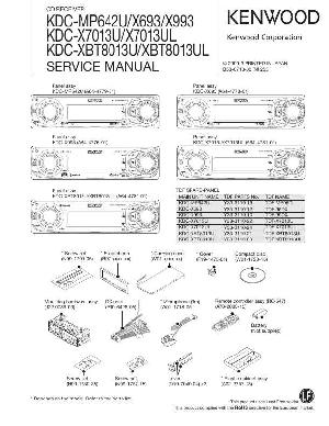 Service manual Kenwood KDC-MP642U, KDC-X693, KDC-X993, KDC-X7013U, KDC-XBT8013U ― Manual-Shop.ru