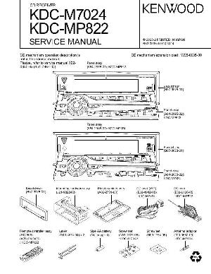 Service manual Kenwood KDC-MP822, KDC-M7024 ― Manual-Shop.ru
