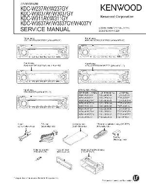 Service manual Kenwood KDC-W237, KDC-W3037, KDC-W311, KDC-W3537, KDC-W4037Y ― Manual-Shop.ru
