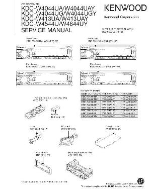 Service manual Kenwood KDC-W413U, KDC-W4044U, KDC-W4544U, KDC-4644U ― Manual-Shop.ru