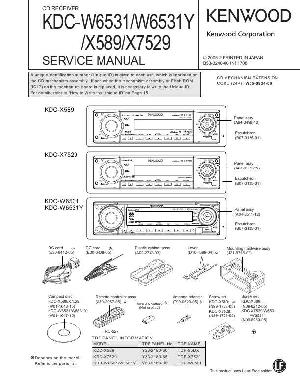 Service manual Kenwood KDC-W6531, KDC-X589, KDC-X7529 ― Manual-Shop.ru