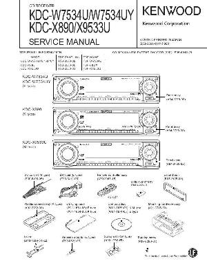 Сервисная инструкция Kenwood KDC-W7534U, KDC-X890, KDC-X9533U ― Manual-Shop.ru