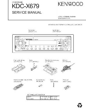 Service manual Kenwood KDC-X679 ― Manual-Shop.ru