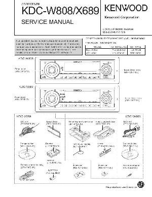 Сервисная инструкция Kenwood KDC-X689, KDC-W808 ― Manual-Shop.ru