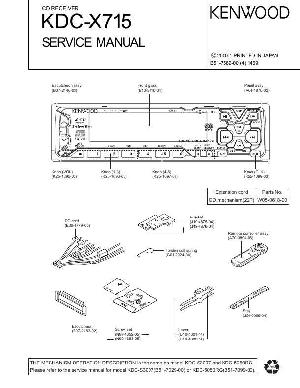 Service manual Kenwood KDC-X715 ― Manual-Shop.ru
