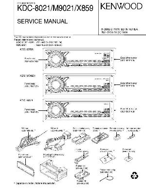 Service manual Kenwood KDC-X815, KDC-X915, KDC-PS9016R, KDC-PS9080R ― Manual-Shop.ru