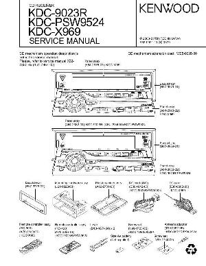 Сервисная инструкция Kenwood KDC-X969, KDC-9023R, KDC-PSW9524 ― Manual-Shop.ru