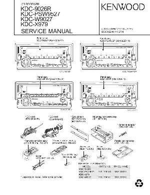 Сервисная инструкция Kenwood KDC-X979, KDC-9026R, KDC-PSW9527, KDC-W979 ― Manual-Shop.ru