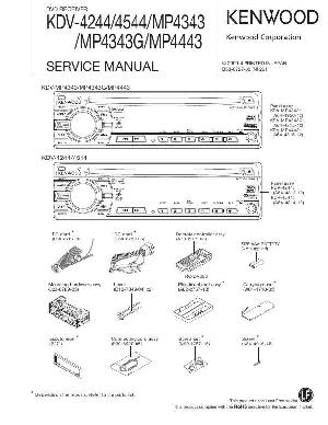 Service manual Kenwood KDV-4244, KDV-4544, KDV-MP4343, KDV-MP4443 ― Manual-Shop.ru
