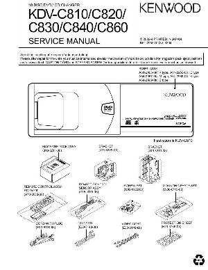 Service manual Kenwood KDV-C810, KDV-C820, KDV-C830, KDV-C840, KDV-C860 ― Manual-Shop.ru