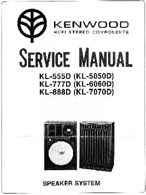 Service manual Kenwood KL-555D, KL-777D, KL-888D, KL-5050D, KL-6060D, KL-7070D  ― Manual-Shop.ru