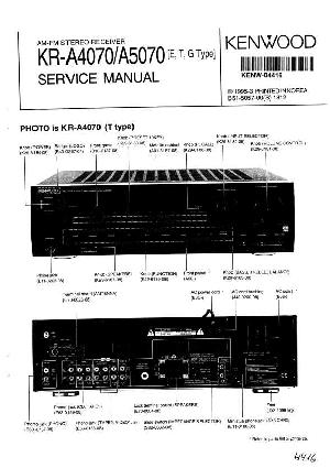 Сервисная инструкция Kenwood KR-A4070, KR-A5070 ― Manual-Shop.ru