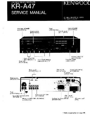 Сервисная инструкция Kenwood KR-A47 ― Manual-Shop.ru