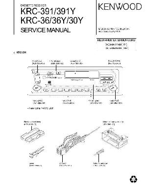 Сервисная инструкция Kenwood KRC-30Y, KRC-36, KRC-391 ― Manual-Shop.ru