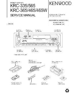 Сервисная инструкция Kenwood KRC-335, KRC-365, KRC-465, KRC-465W, KRC-565 ― Manual-Shop.ru
