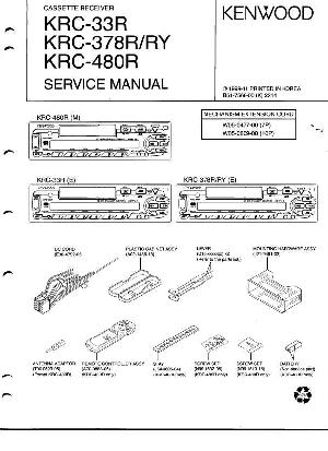 Сервисная инструкция Kenwood KRC-33R, KRC-378R, KRC-480R ― Manual-Shop.ru
