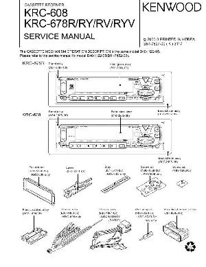 Сервисная инструкция Kenwood KRC-608, KRC-678R ― Manual-Shop.ru