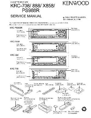 Сервисная инструкция Kenwood KRC-708, KRC-888, KRC-PS988R, KRC-X858 ― Manual-Shop.ru