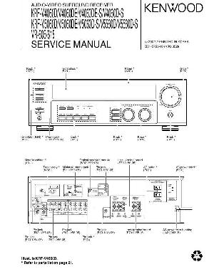 Сервисная инструкция Kenwood KRF-V4060D, KRF-V5060D, KRF-V5560D, VR-605, VR-615 ― Manual-Shop.ru