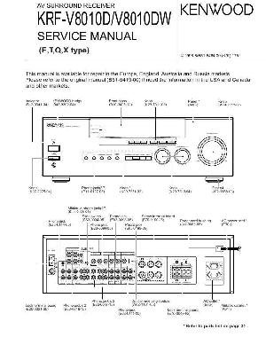 Сервисная инструкция Kenwood KRF-V8010D ― Manual-Shop.ru