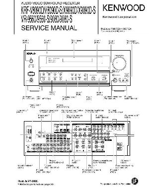 Сервисная инструкция Kenwood KRF-V8090D, KRF-X9090D VR-9080, VR-9560 ― Manual-Shop.ru