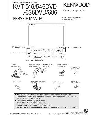 Сервисная инструкция Kenwood KVT-516, KVT-546DVD, KVT-636DVD, KVT-696 ― Manual-Shop.ru
