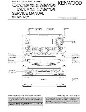 Сервисная инструкция Kenwood RXD-501, RXD-551, RXD-571, RXD-701, RXD-751, RXD-771 ― Manual-Shop.ru