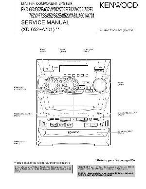 Сервисная инструкция Kenwood RXD-652, RXD-702, RXD-752, RXD-852  ― Manual-Shop.ru