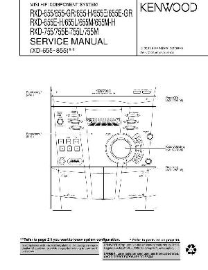 Сервисная инструкция Kenwood RXD-655, RXD-755 ― Manual-Shop.ru