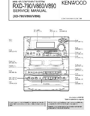 Сервисная инструкция Kenwood RXD-790, RXD-V860, RXD-V890 ― Manual-Shop.ru