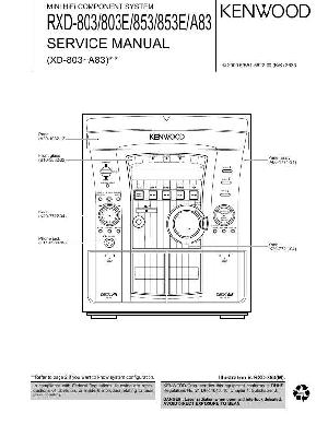 Сервисная инструкция Kenwood RXD-803, RXD-853, RXD-853E, A83 ― Manual-Shop.ru