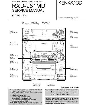 Сервисная инструкция Kenwood RXD-981MD ― Manual-Shop.ru