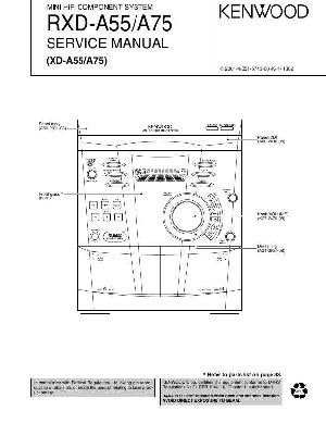 Сервисная инструкция Kenwood RXD-A55, RXD-A75 (XD-A55, XD-A75) ― Manual-Shop.ru